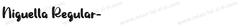 Niguella Regular字体转换